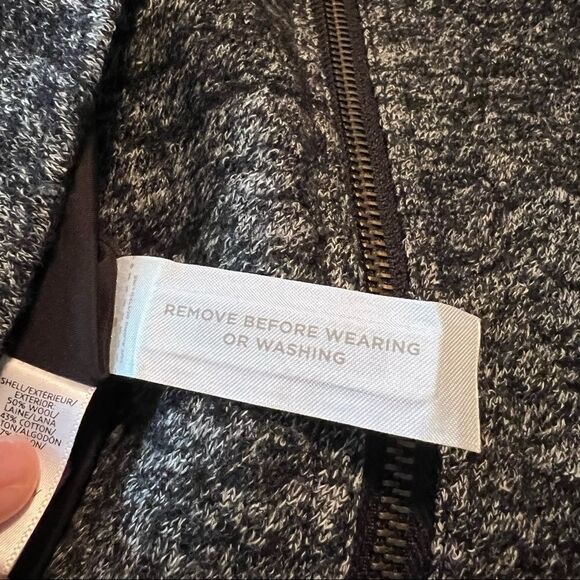 NWT! Loft wool blend zip up coat. Size large - Picture 8 of 15